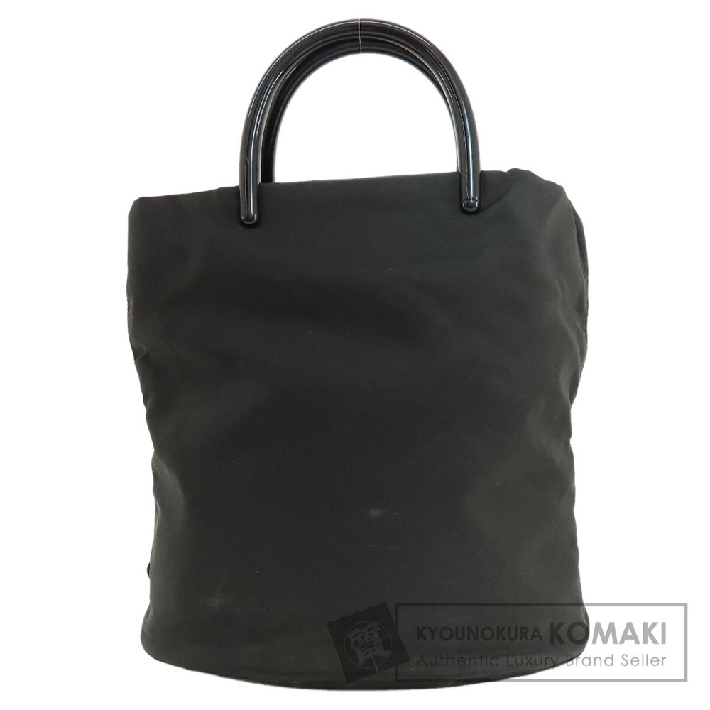 Prada Tessuto tote bag black lucite acrylic handles
